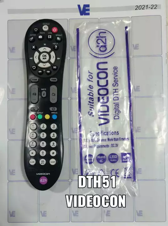 DTH 51 Videocon inbuilt remote  uploaded by Maurya Services on 9/8/2022