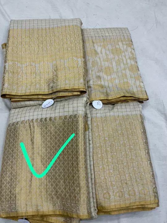 Pure Munga silk dawan check fabric  uploaded by Fashion Silk Fabric on 9/8/2022
