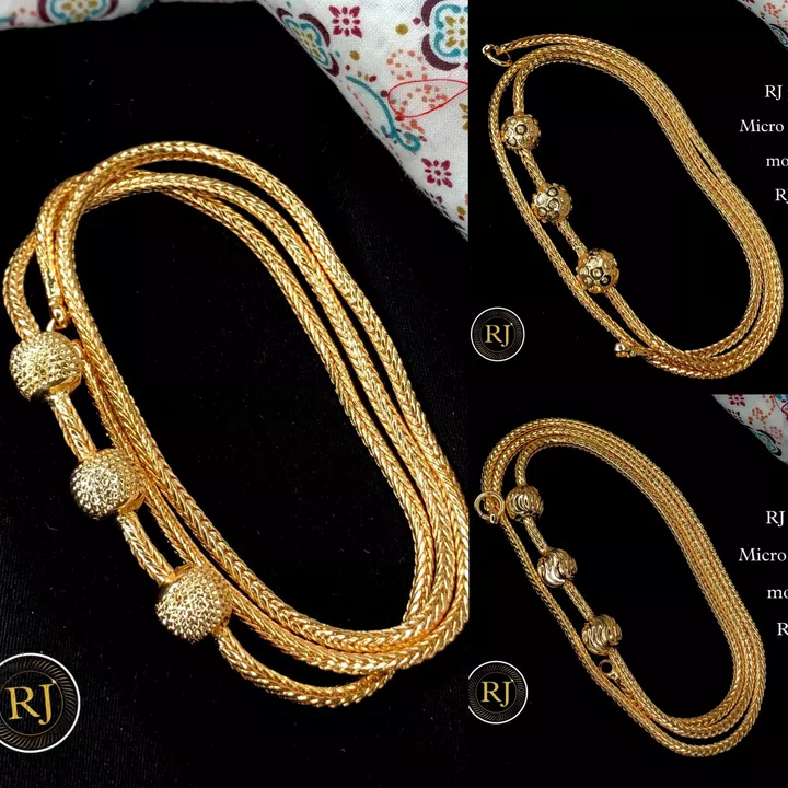 Micro gold plated mop chain  uploaded by Radhe jewellery  on 9/9/2022