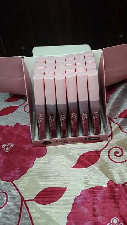 Huda beauty lipstick set of 12 pcs uploaded by business on 12/12/2020