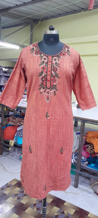 Hand embroidery plus size kurti uploaded by S.d.creation/clothbox on 9/9/2022