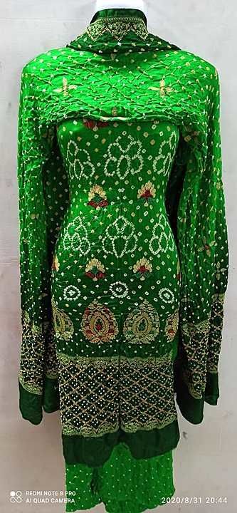 Pure gajji Silk ma darss  uploaded by Bhandhani fashion on 12/12/2020