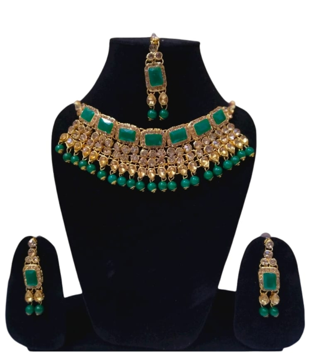 New Gorgeous Designing Jewellery Set (Green) uploaded by business on 9/9/2022