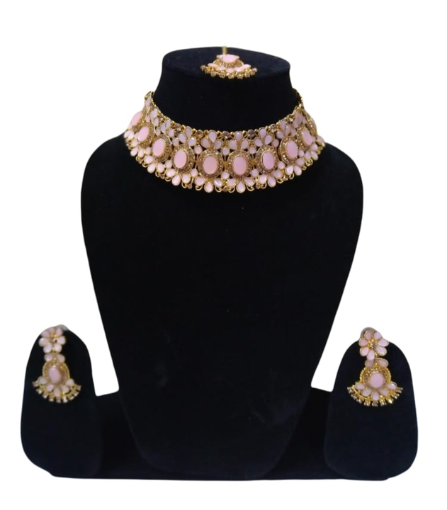 New Gorgeous Designing Jewellery Set (Pink) uploaded by A.F International on 9/9/2022