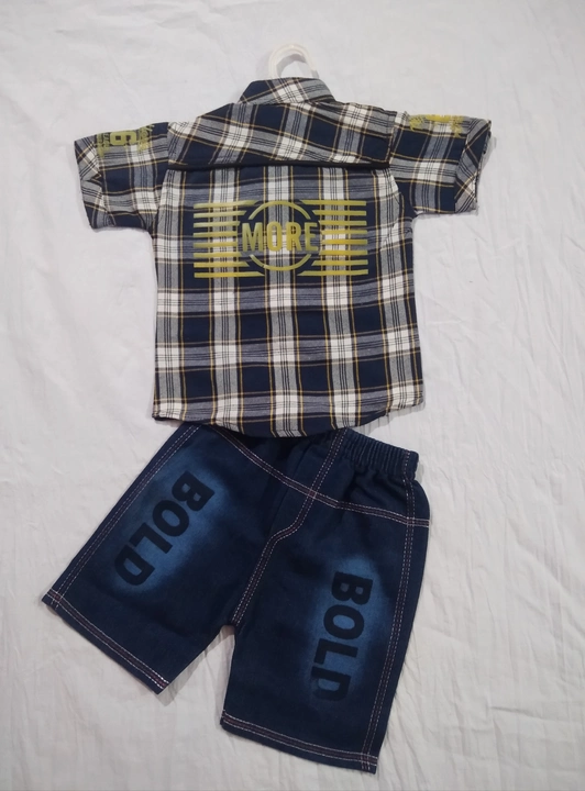 shirt pant cotton chakes  kids standard quality half__ full uploaded by GANI collection on 9/9/2022
