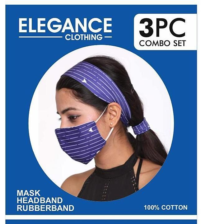 Combo set hadband...mask...rubberband uploaded by Happyyycustomer☺ on 6/25/2020