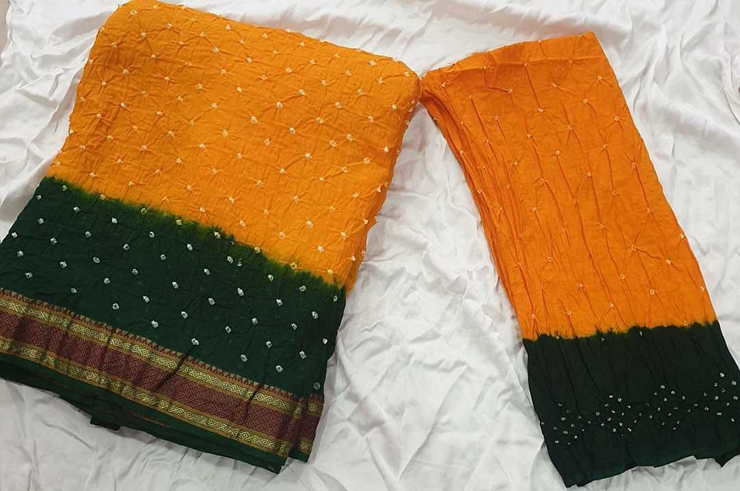 Bandhni Dress material uploaded by Classic Handicraft on 12/12/2020