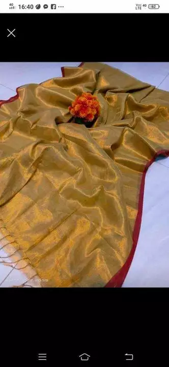 Tissue zari saree uploaded by business on 9/10/2022