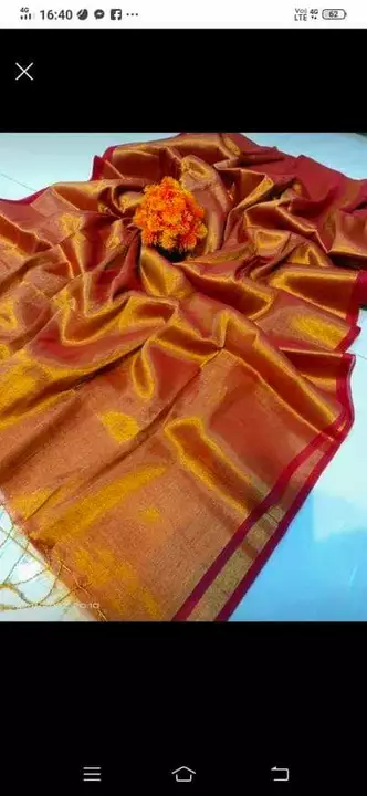 Tissue zari saree uploaded by business on 9/10/2022