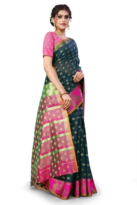 COTTON GADHWAL SAREE uploaded by business on 9/10/2022