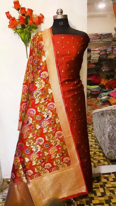 Banarsi katan, silk suit uploaded by business on 9/10/2022