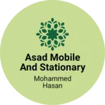 Business logo of Asad mobile and stationary