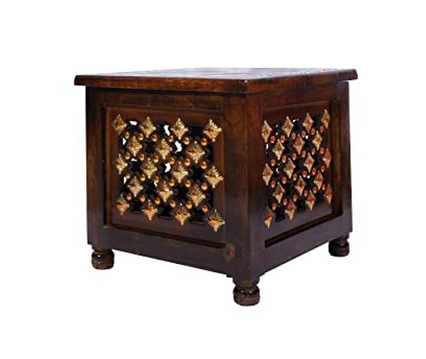 Sheesham Wood Crafted Handmade Living Room  Stool with storage  uploaded by Own Art Store on 12/13/2020