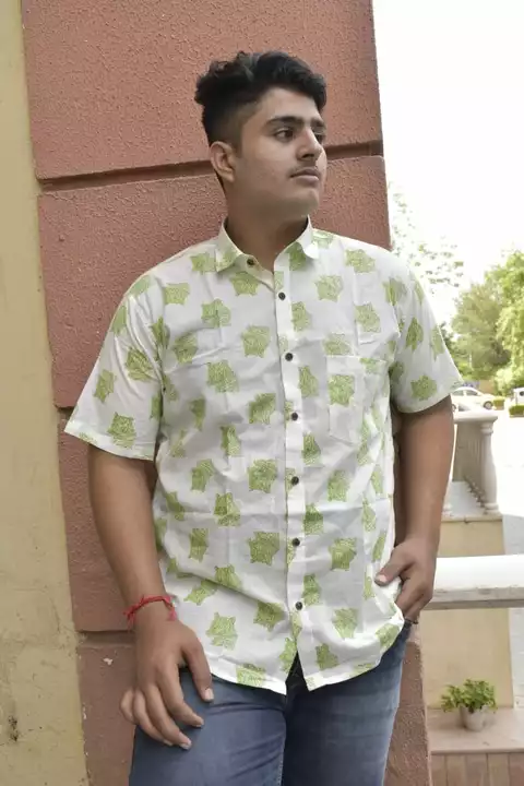 Presenting Pure Cotton Hand Block Shirts for Men uploaded by Morn International on 9/10/2022