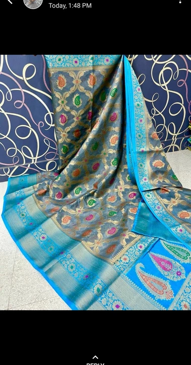 Banarasi art silk saree uploaded by business on 9/10/2022