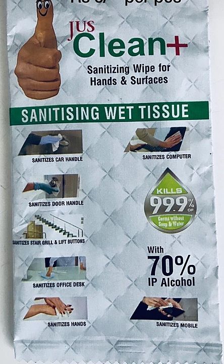 Sanitising Wet Tissue uploaded by VAVA Online Services OPC Pvt Ltd on 6/25/2020