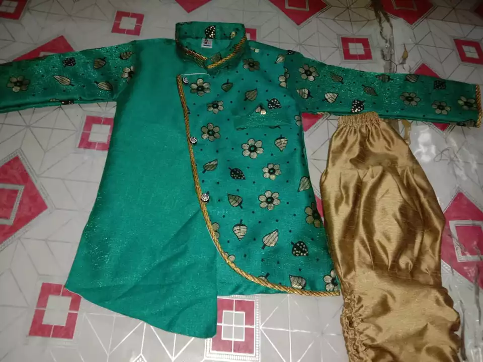 SERWANI GOLD KURTA OR PAJAMA  uploaded by Yaman dresses on 9/11/2022