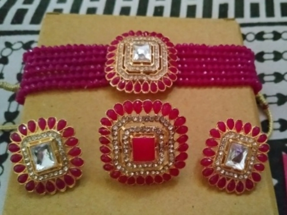 Twinkling Bejeweled  Jewellery Set uploaded by Bomrah's collection on 9/11/2022