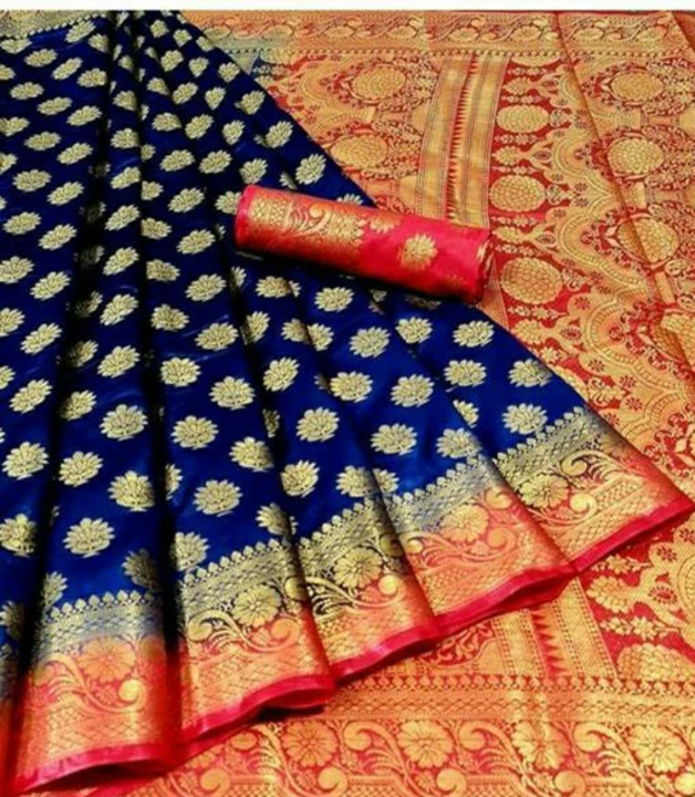 Post image BANARASI SILK SAREEName: BANARASI SILK SAREESaree Fabric: JacquardBlouse: Running BlouseBlouse Fabric: Banarasi Silk