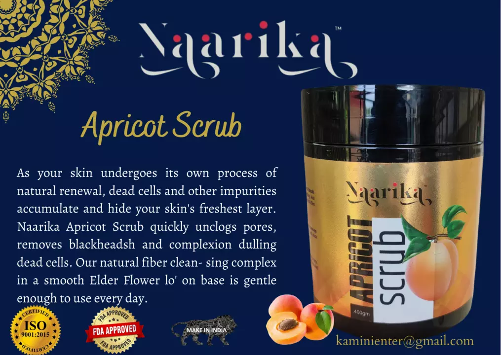 Naarika Apricot Scrub 400g. uploaded by Kamini Cosmetic on 9/11/2022