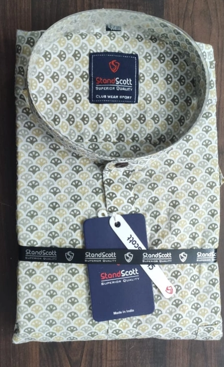 Post image brand: stand Scott soft cotton shirt size L anyone required plz call me 7008925913