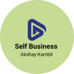 Business logo of Self Business