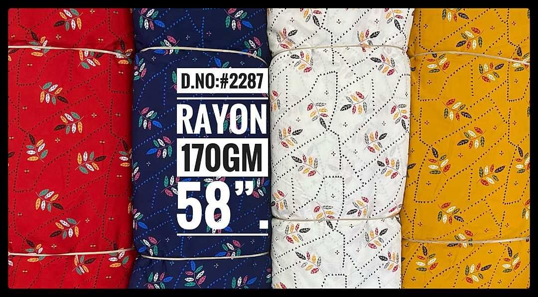 Rayon fabric uploaded by Gupta export house on 12/13/2020