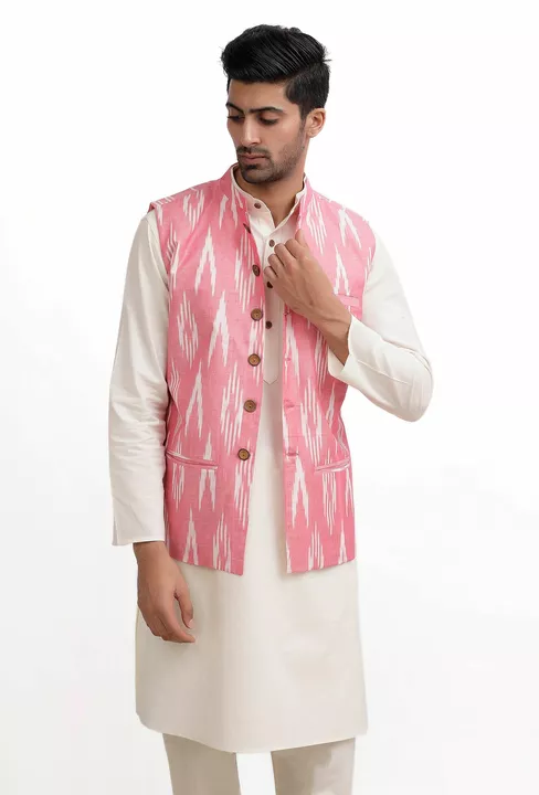 Ikkat design Nehru jacket  uploaded by business on 9/11/2022