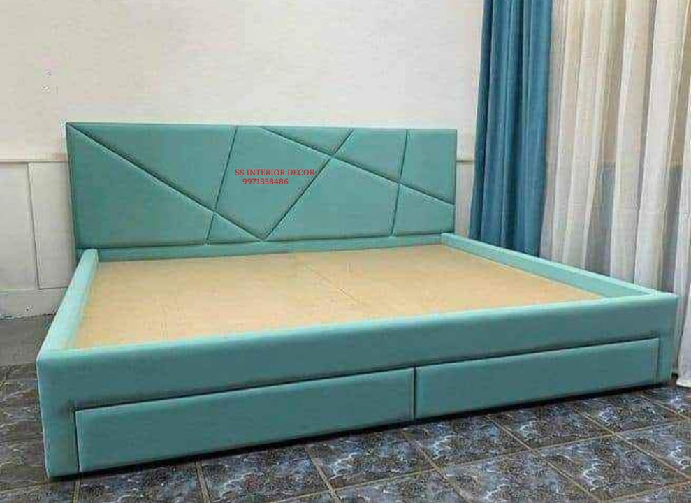 Fabric double bed withdraw uploaded by SS interior decor on 9/11/2022