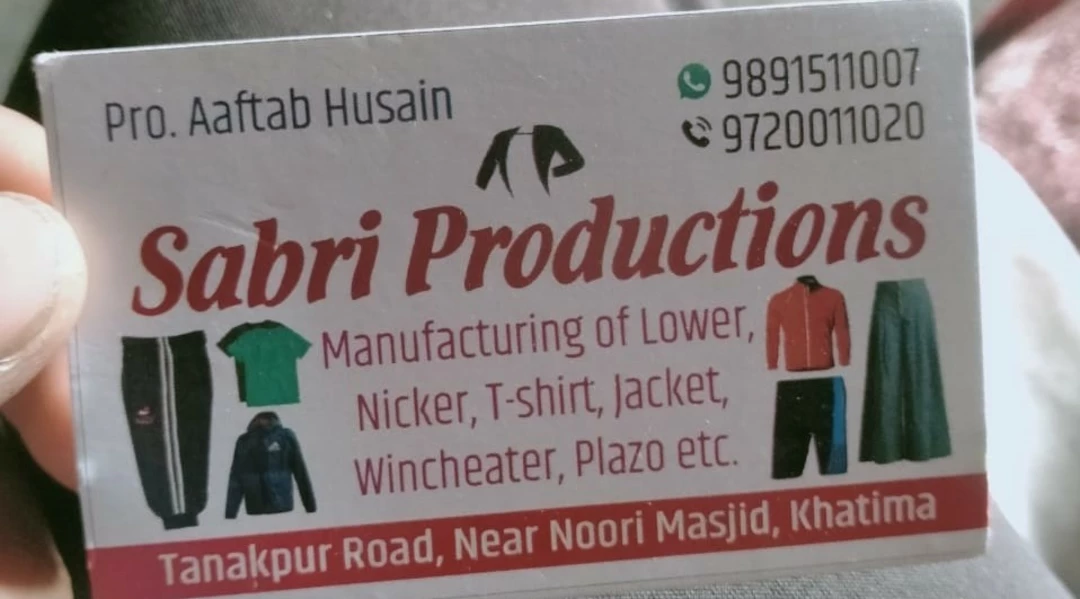 Visiting card store images of Men.s production