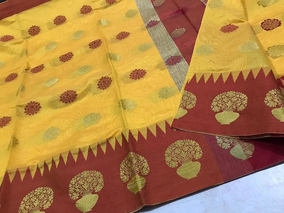 Maheshwari cotton silk saree uploaded by Aqdus Arts on 12/14/2020