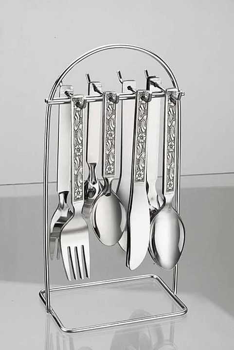 Nita wire stainless steel cutlery set  uploaded by Khodiyar plastic on 12/14/2020