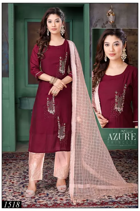 Readymade pant suit  uploaded by Vishal suit collection on 9/12/2022