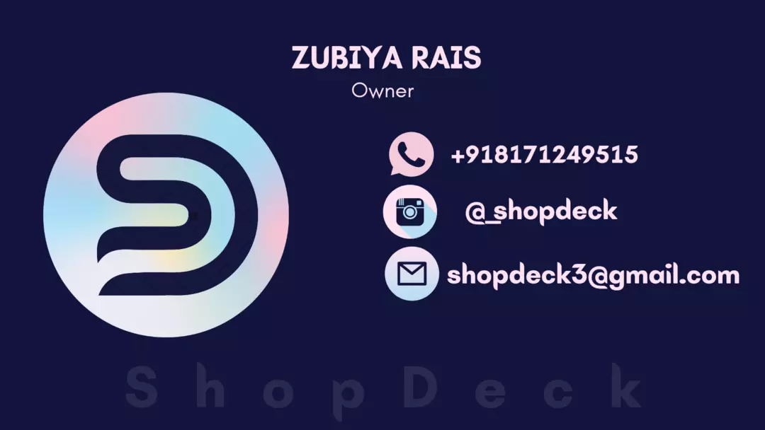 Visiting card store images of ShopDeck