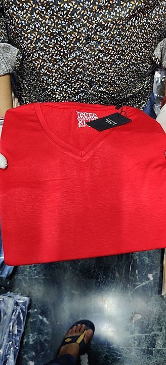 V neck cotton t-shirt uploaded by Adityam Support & Solution Pvt Ltd on 6/25/2020