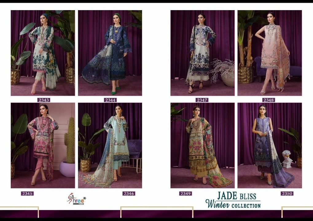 JADE BLISS WINTER COLLECTION BY SHREE FABS uploaded by A R FASHION on 9/12/2022