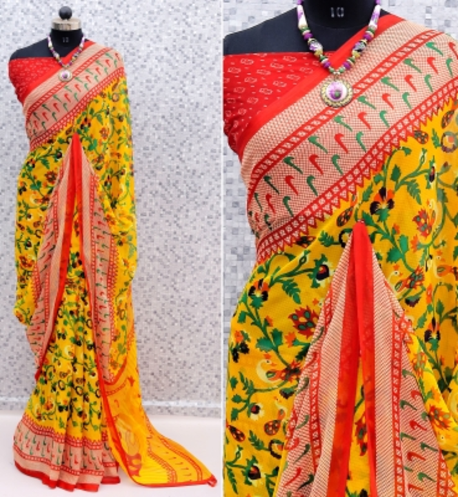 Printed saree uploaded by business on 9/13/2022