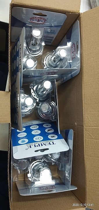 10 pcs master pack new led bulb for bike and scooter 3 pin uploaded by business on 12/15/2020