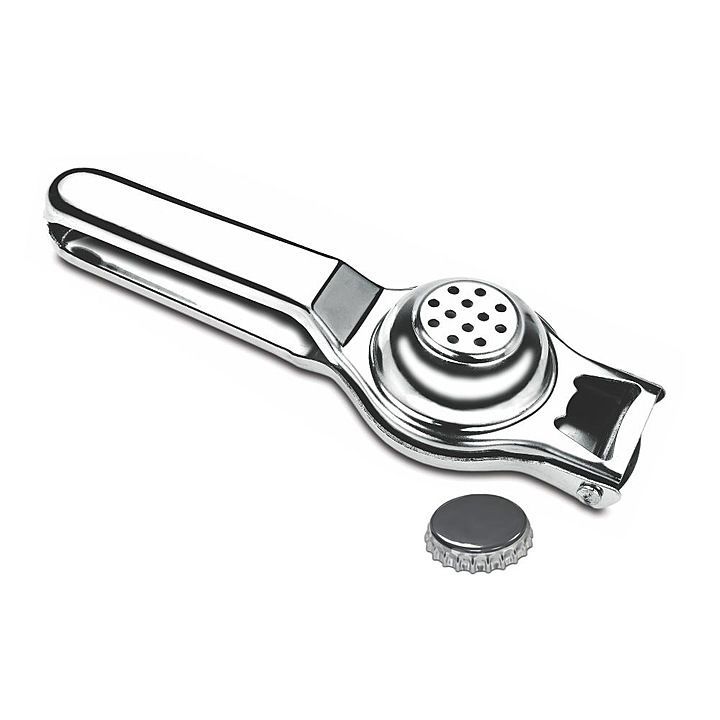 Nita stainless steel lemon squeezer 2 in 1 weight 0.170 gms uploaded by Khodiyar plastic on 12/15/2020