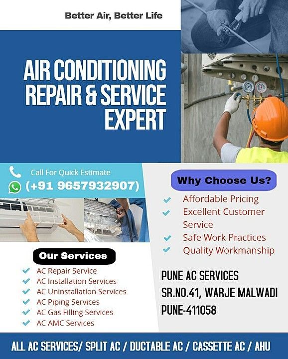 Post image All AC services available in Pune 
20% Discount
