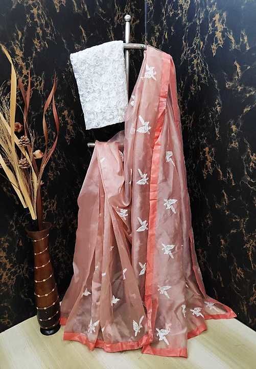 Georgette Ruffle Designer Saree, Blouse Length: 0.8 Meter at Rs 1400/piece  in Delhi