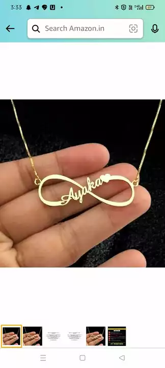 Customize name pendent, chain , breslet,hand mangalsutra etc uploaded by Online gifts on 9/13/2022