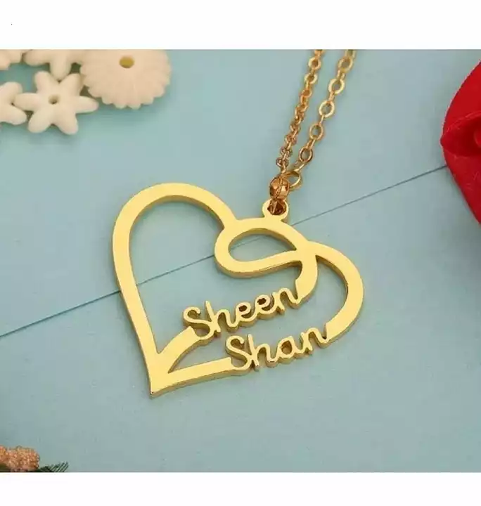 Customize name pendent, chain , breslet,hand mangalsutra etc uploaded by Online gifts on 9/13/2022