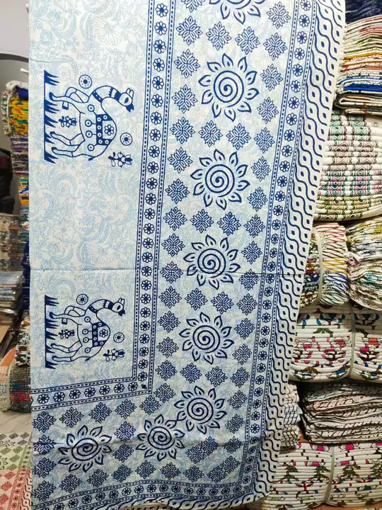 Post image White Base  Bedsheet 
*Surya Prints* 
Manufacturer and Wholesaler of Sanganeri Bedsheet, Cotton Running Febric, Jaipuri Middi, etc.
Add.- Sanganer Jaipur 
Mob. 7062659969, 9001929108