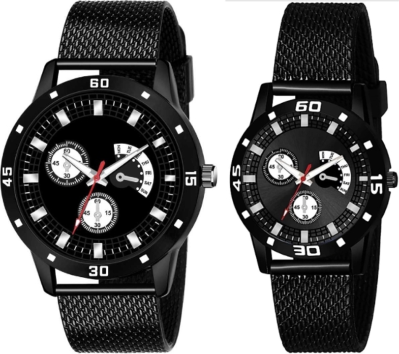Post image contact 6203343590 Latest New Designer combo Watches Latest New Designer combo Watches-20 Analog Watch  - For Couple
Display Type :Analog
Style Code :Stylish Watch New Fashion Watches 09
Series :Latest New Designer combo Watches-20
Occasion :Casual
Watch Type :Wrist Watch
Pack of :2
Model Name :Latest New Designer combo Watches
7 Days Return Policy, No questions asked.