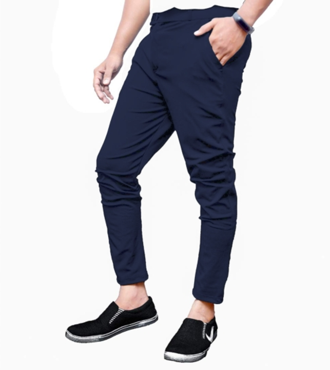 Slim Fit Men Dark Blue Trousers uploaded by business on 9/13/2022