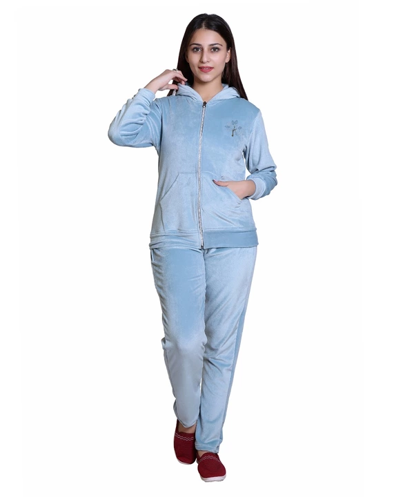 Women Velvet Track suit for Winter uploaded by Nautan Hosiery and Textiles on 9/13/2022