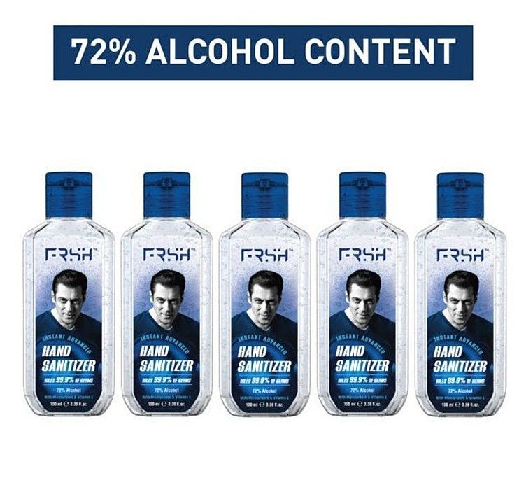 FRSH (By Salman Khan) Hand Sanitizer 100ml (Pack of 5) uploaded by business on 6/26/2020