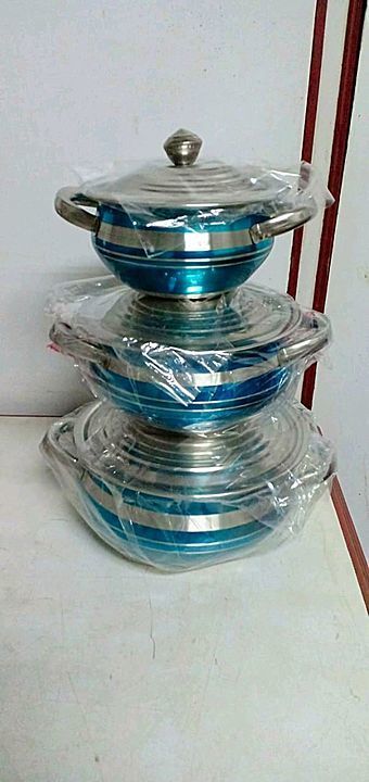 3 psc colour dish (gift set ) uploaded by SAVITHA METAL on 6/26/2020
