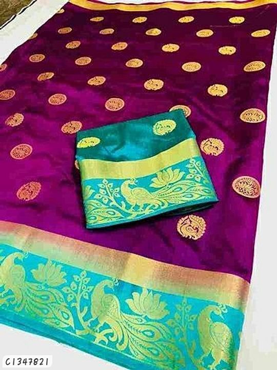 Gorgeous woven Kanjivaram silk Saree with peacock borders  uploaded by Itsnewfashion_ on 12/15/2020